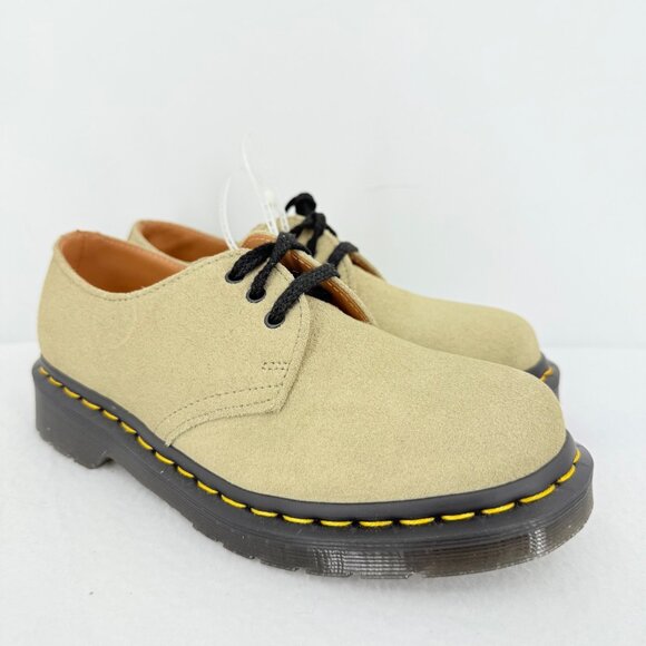 Dr. Martens Womens Lace-up 1461 Beige Suede Oxford Shoes Size Women-5 Men-4 NWOB - Picture 5 of 12